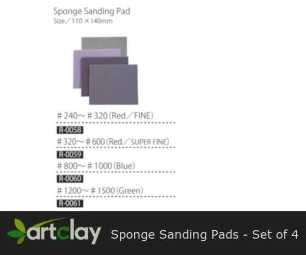 R-0058 - 61 - 3M Sponge Sanding Pads - Set of 4